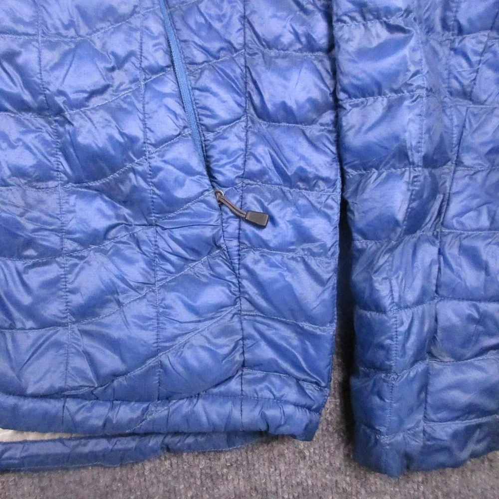 The North Face Jacket Mens Small Blue Thermoball Quilted Puffer Full Zip